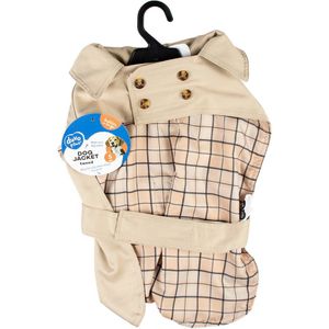 Duvo+ Hondenjas Trench Coat Beige M - 50CM