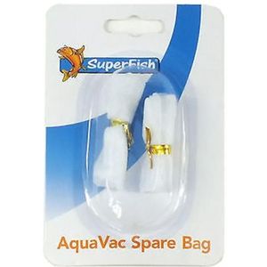 SuperFish Aquavac Vervangingszak Wit 2 Stuks