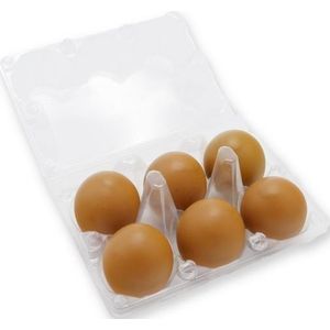 Junai.nl Eierdoos plastic JUMBO voor 6 eieren