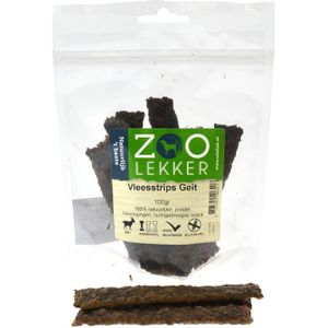 Zoolekker Vleesstrips 100 gram Geit