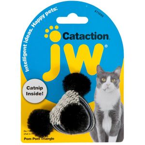 JW Cataction Pom Pom driehoek 5,5 cm x 6,5 cm x 7,5cm