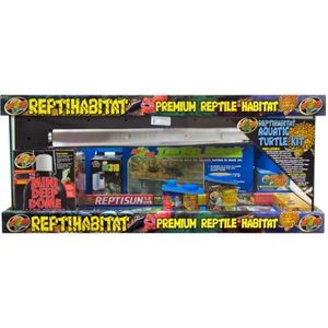 ZooMed Tartarium - ReptiHabitat Aquatic Turtle Kit - Terrarium voor Waterschildpad - 76x30x30cm