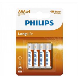 Philips LongLife Batterij AAA 4-pack