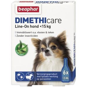 Beaphar Dimethicare Line-on hond Hond <15 kg 6 pipet
