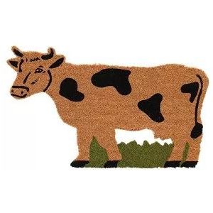 Esschert Design Deurmat Kokos | Diverse dieren Koe 74 x 45 cm