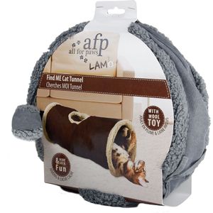 All For Paws Lambswool Find Me Cat Tunnel