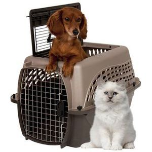 Petmate Transportmand met dubbele deur Bruin/Grijs