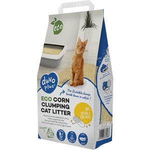 Duvo+ ECO maïs klontvormende kattenbakvulling 10kg/16,37L