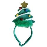 Happy Pet Diadeem kerstboom met slinger S/M