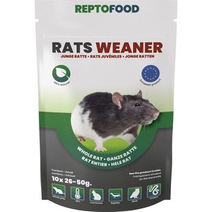 Repto Ratten Weaner 26-50 gram 10 stuks Diepvries