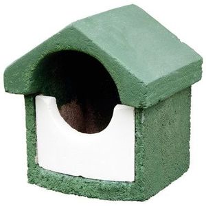 Wildbird Nestkast houtbeton halfrond 17x15x20cm