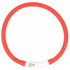 Duvo+ Flash light halsband 70 cm Rood
