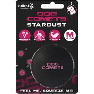 Dog Comets Stardust Ball M - Zwart/Roze - 1 pack