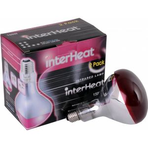 Interheat 2x Infrarood warmtelampen 100 Watt