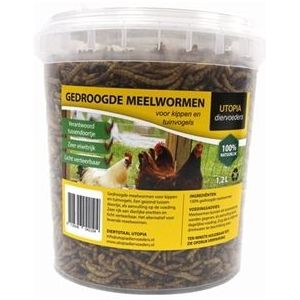 Utopia Gedroogde meelwormen 1,2 liter