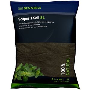 Dennerle Scaper's Soil Zwarte Bodem 1-4MM 8 Liter