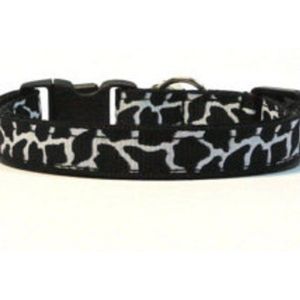 Pawise Halsband voor katten Zwart wit giraffe print