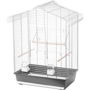 Interzoo Vogelkooi Vega Zilver/Grijs - 61,5 x 34 x 79 cm