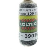 Koltec Zwart schrikdraad 100m ca. 2mm