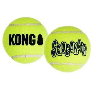 Kong Air Squeaker Tennis Ball Large 2 stuks