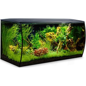 Fluval Flex | 123L | 82 x 40 x 39CM  Zwart Aquarium Geleverd met kap, verlichting en filter