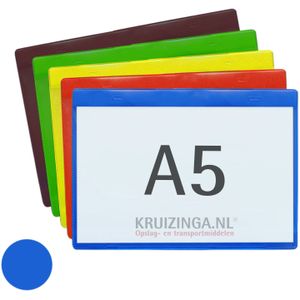 Documenthouders documenthouder A5 zelfklevend liggend  blauw