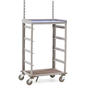 Gebruikte Etagewagens zonder etages L:460,B:700,H:1420mm grijs