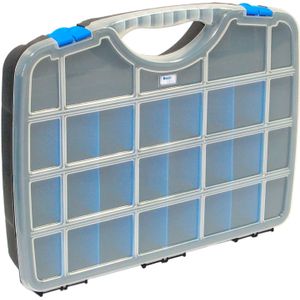 Transportkoffer assortimentskoffer met 5-21 vakken  L:388,B:290,H:61mm zwart