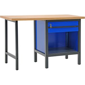 Werktafel, werkbank met 1 lade, 150 cm.