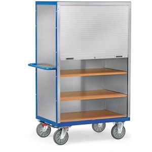 Etagewagens Fetra etagewagen afsluitbaar/verstelbaar laadvlak L:1370,B:830,H:1790mm blauw Laadvermogen (kg): 750.