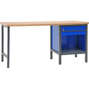 Werktafel, werkbank met 1 lade, 200 cm.
