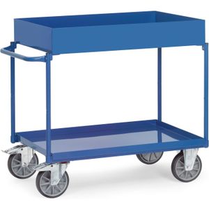 Tafelwagen Fetra tafelwagen laadvlak oliedicht L:1150,B:700,H:1020mm blauw Laadvermogen (kg): 400.