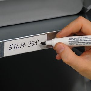 Kaarthouder, identificatielabels uitwisbare magnetische tape.