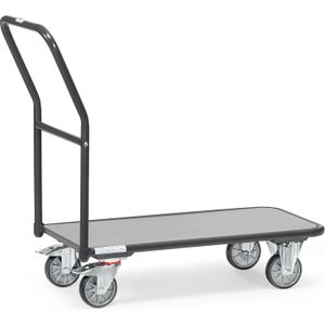 Platformwagens Fetra platformwagen duwbeugel(s) L:1250,B:600,H:910mm grijs Laadvermogen (kg): 250.