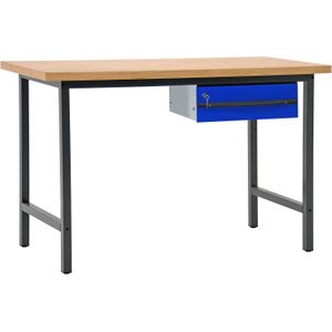 Werktafel, werkbank met 1 lade, 150 cm.