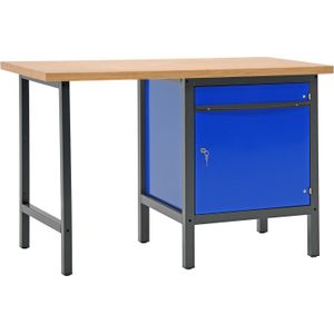 Werktafel, werkbank met 1 kast, 150 cm.