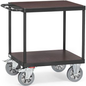 Tafelwagen Fetra super-multivario transportwagen zware uitvoering L:910,B:700,H:925mm grijs Laadvermogen (kg): 1200.