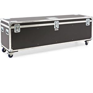 Flightcases met dubbele sluiting en handgrepen L:2300,B:600,H:740mm zwart. 760ltr