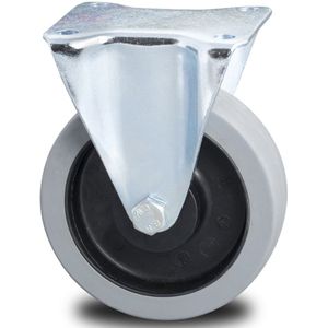 Wiel bokwiel Ø 100 mm L:100,B:36,H:128mm zink Laadvermogen (kg): 150.
