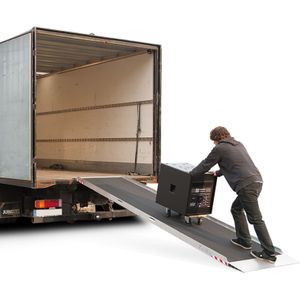 Oprijplaten oprijplaat recht aluminium 500 cm (per stuk) L:5005,B:920,H:0mm Laadvermogen (kg): 350.
