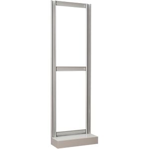 Magazijnbak kunststof toebehoren paneel op voet L:600,B:205,H:1950mm grijs