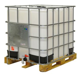 IBC Container, vloeistofcontainer 1000 ltr UN-gekeurd refurbished.
