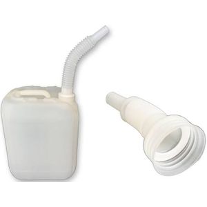 Vaten toebehoren flexibele schenktuit inschuifbaar met DIN 45 opening  L:220,B:0,H:0mm wit