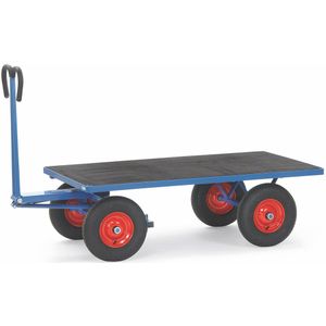 Industrie aanhanger Fetra handtrekwagen platform L:1945,B:900,H:1200mm blauw Laadvermogen (kg): 1000.