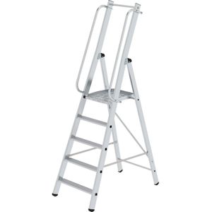 Industrietrap enkelzijdig, 5 treden incl. platform ,B:620,D:1120,H:2180mm
