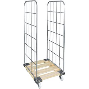 Rolcontainer 2-heks insteekhekken + 2 nylon spanbanden