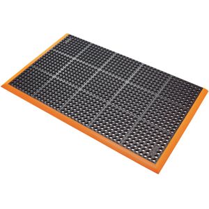 Antislip matten Antivermoeidheidsmat rubber dikte 22 mm L:3150,B:970,H:22mm zwart