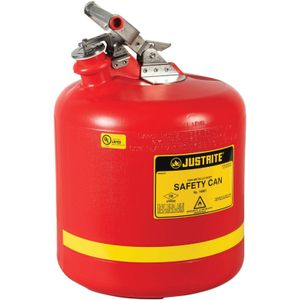 Vaten veiligheidskan voor gevaarlijke stoffen L:410,B:410,H:324mm rood. 19ltr