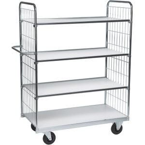 Etagewagens Kongamek etagewagen met 4 etages L:1390,B:650,H:1695mm zink Laadvermogen (kg): 300.