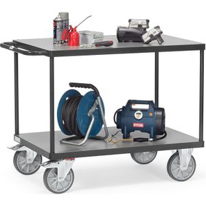 Tafelwagen Fetra tafelwagen 1 duwbeugel L:1400,B:810,H:900mm grijs Laadvermogen (kg): 600.